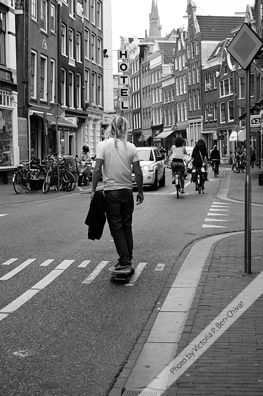 Streets of Amsterdam. Amsterdam, Holland